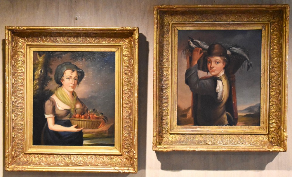 Pair of Georgian oil paintings View II
