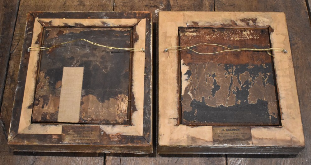 Pair of Georgian oil paintings View IX