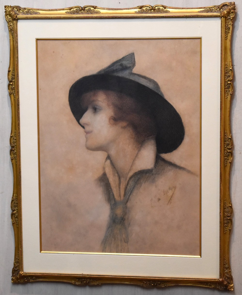 1920’s pastel portrait of a lady View II