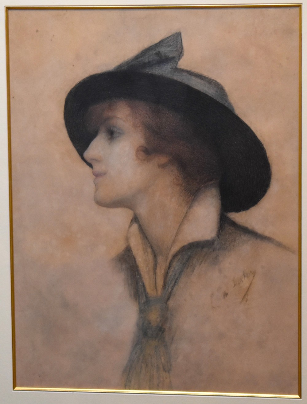 1920’s pastel portrait of a lady View III