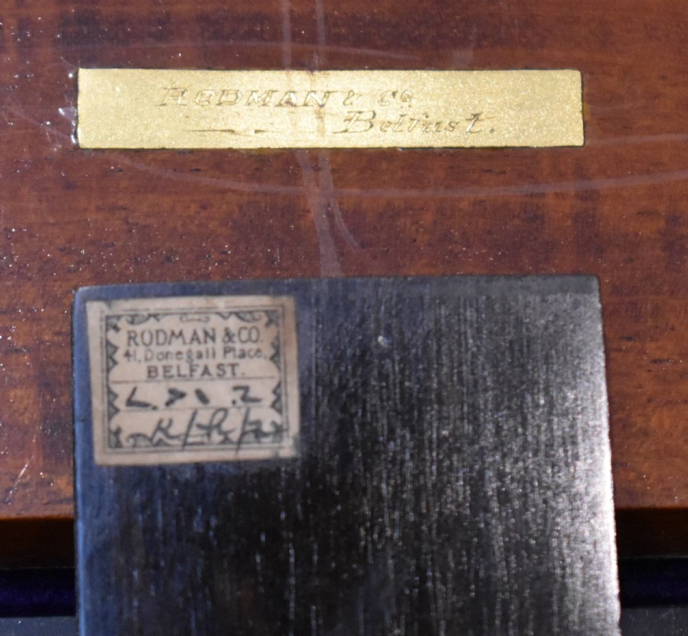 A closed rectangular wooden writing slope crafted from highly figured ash timber with ornate brass straps and corner mounts. View VIII