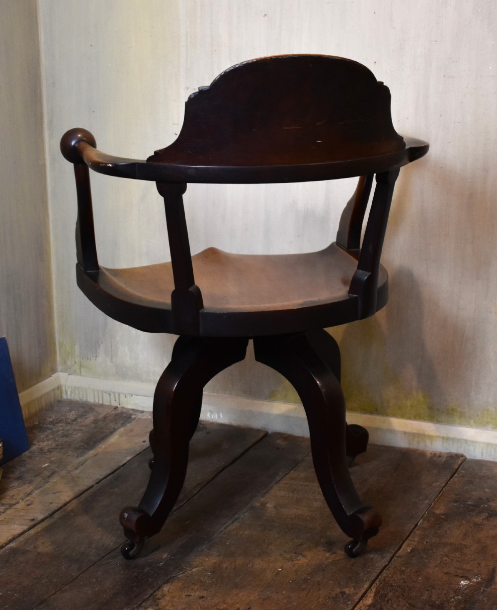 Fine Quality Victorian walnut swivel office chair View IV