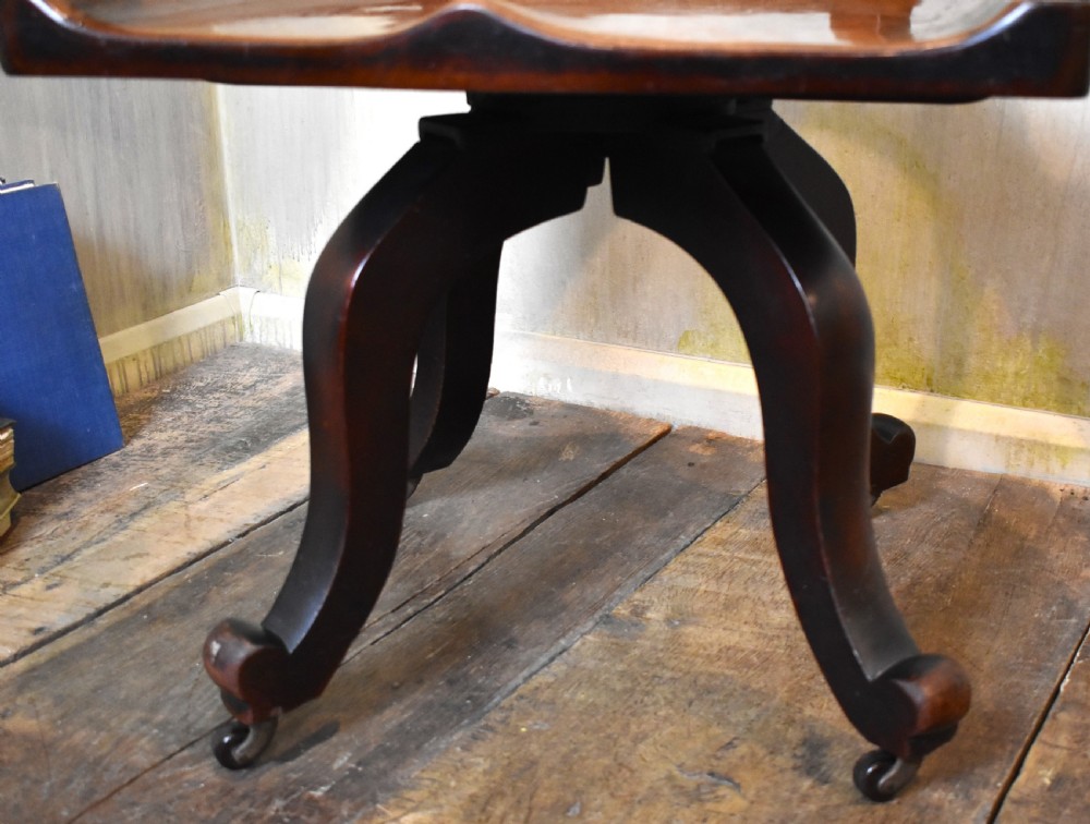 Fine Quality Victorian walnut swivel office chair View VII