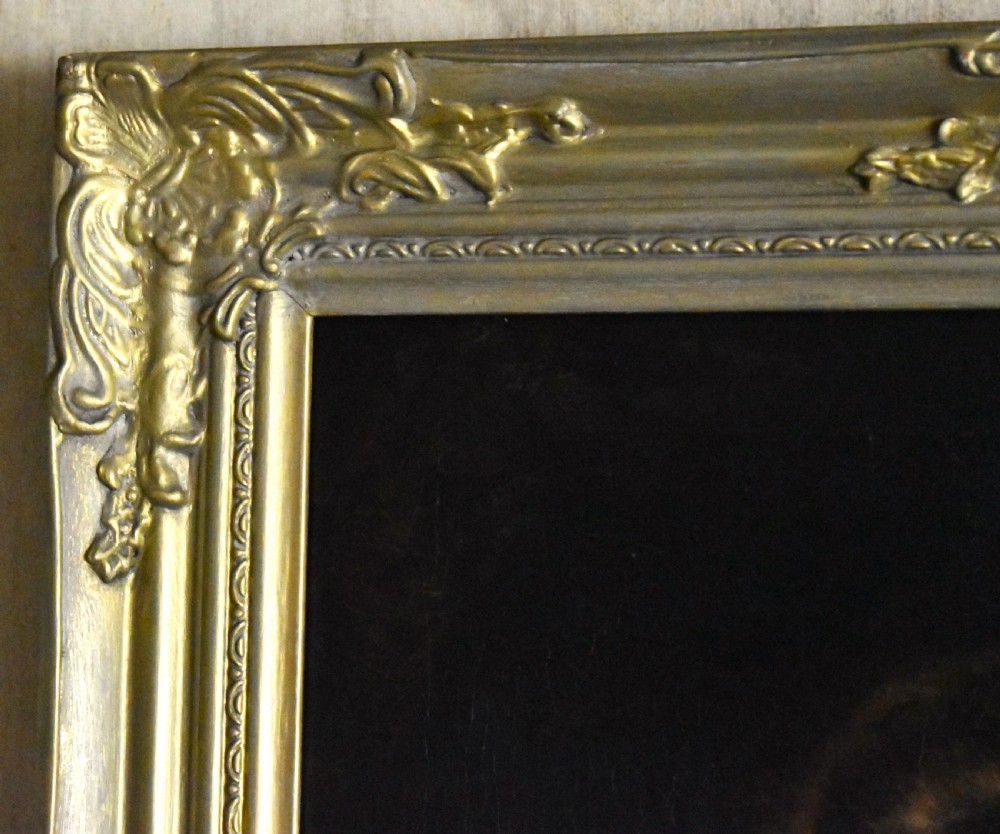 A fine Edwardian oil painting of a lady View VI