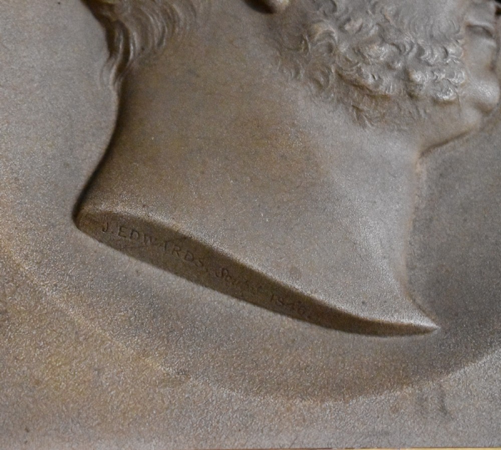A relief bust by Joseph Edwards  View II