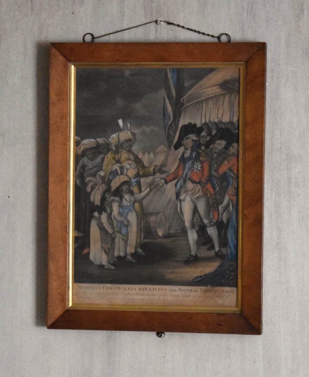 Rare pair of Georgian prints relating to Tipu Sultan View II