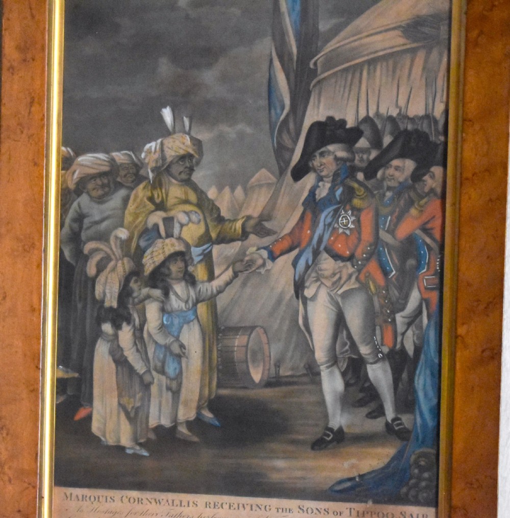 Rare pair of Georgian prints relating to Tipu Sultan View V