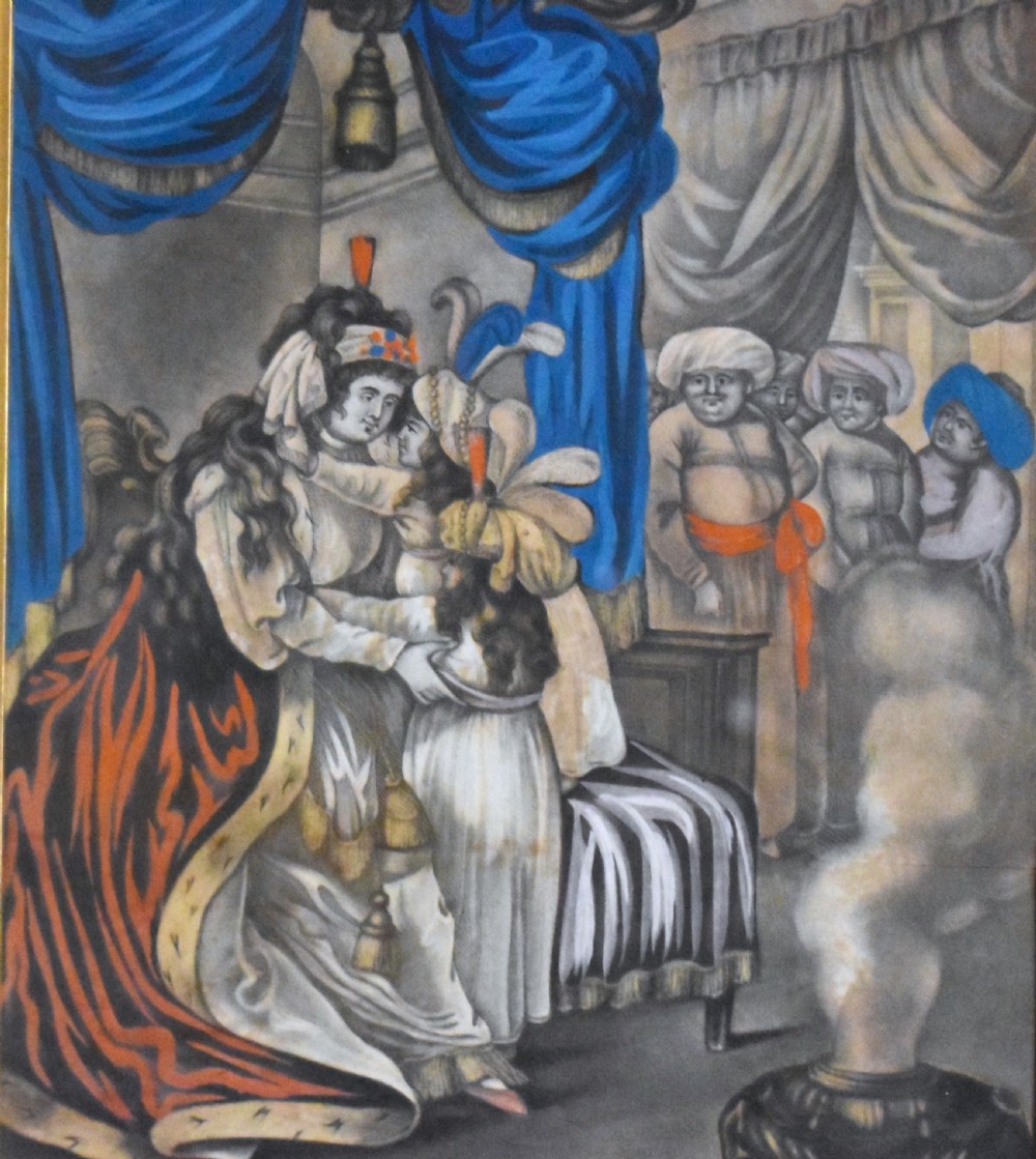 Rare pair of Georgian prints relating to Tipu Sultan View VII