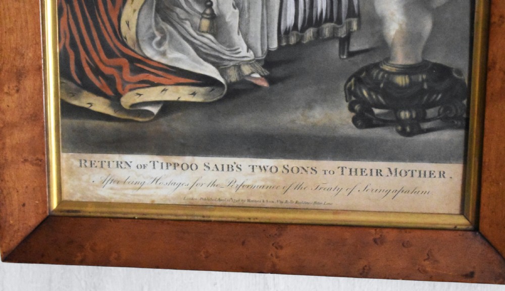 Rare pair of Georgian prints relating to Tipu Sultan View VIII