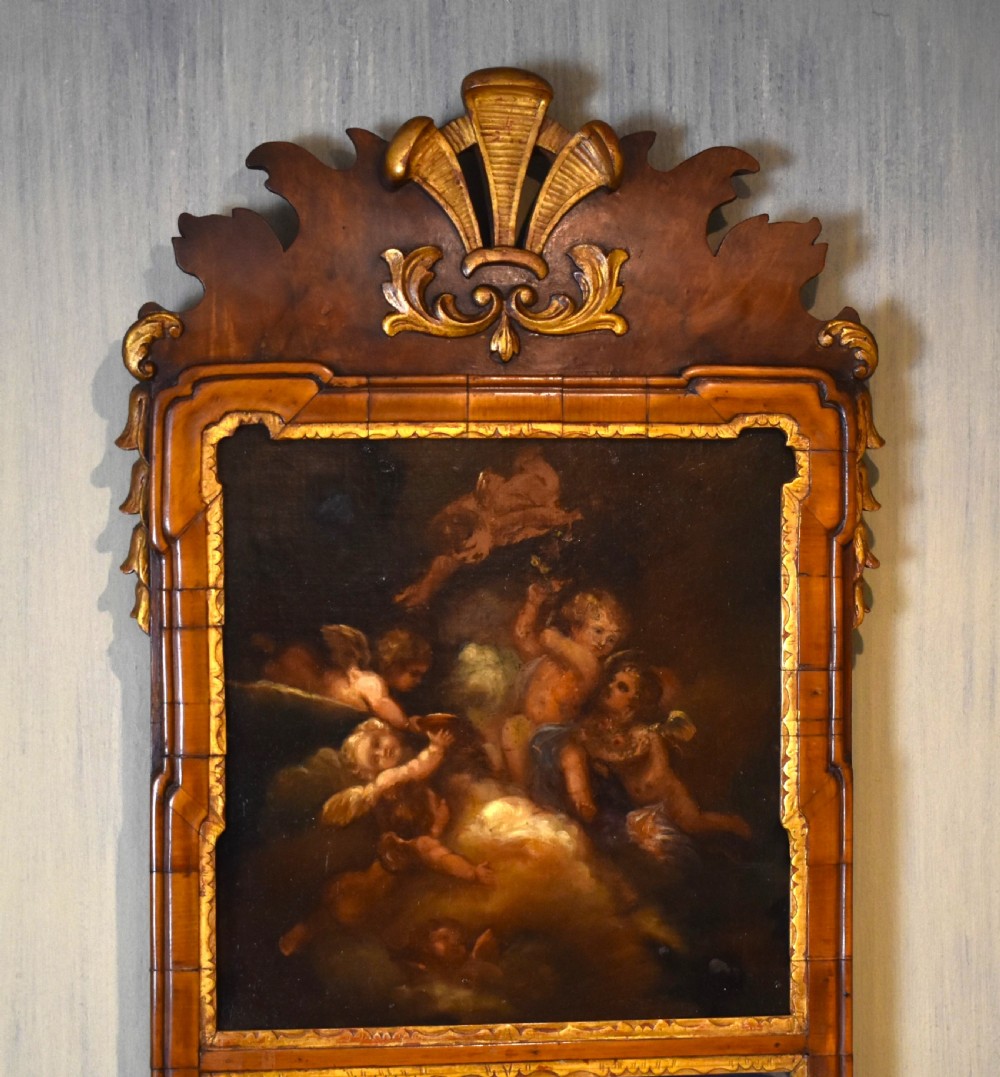 Walnut trumeau mirror View IV