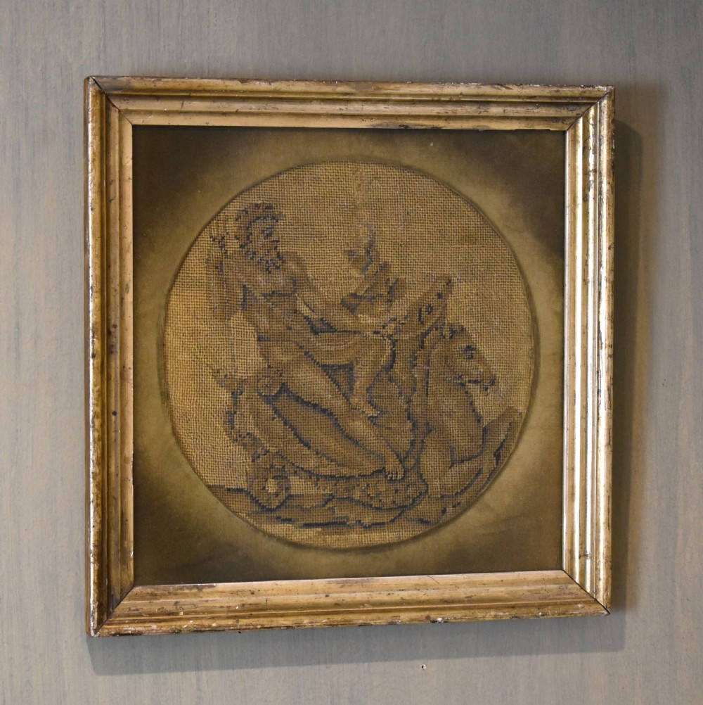 Regency needlework of Neptune