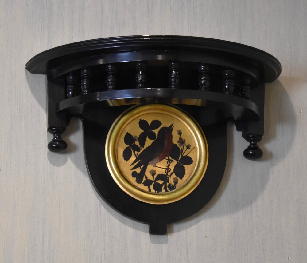 Aesthetic movement ebonised wall bracket