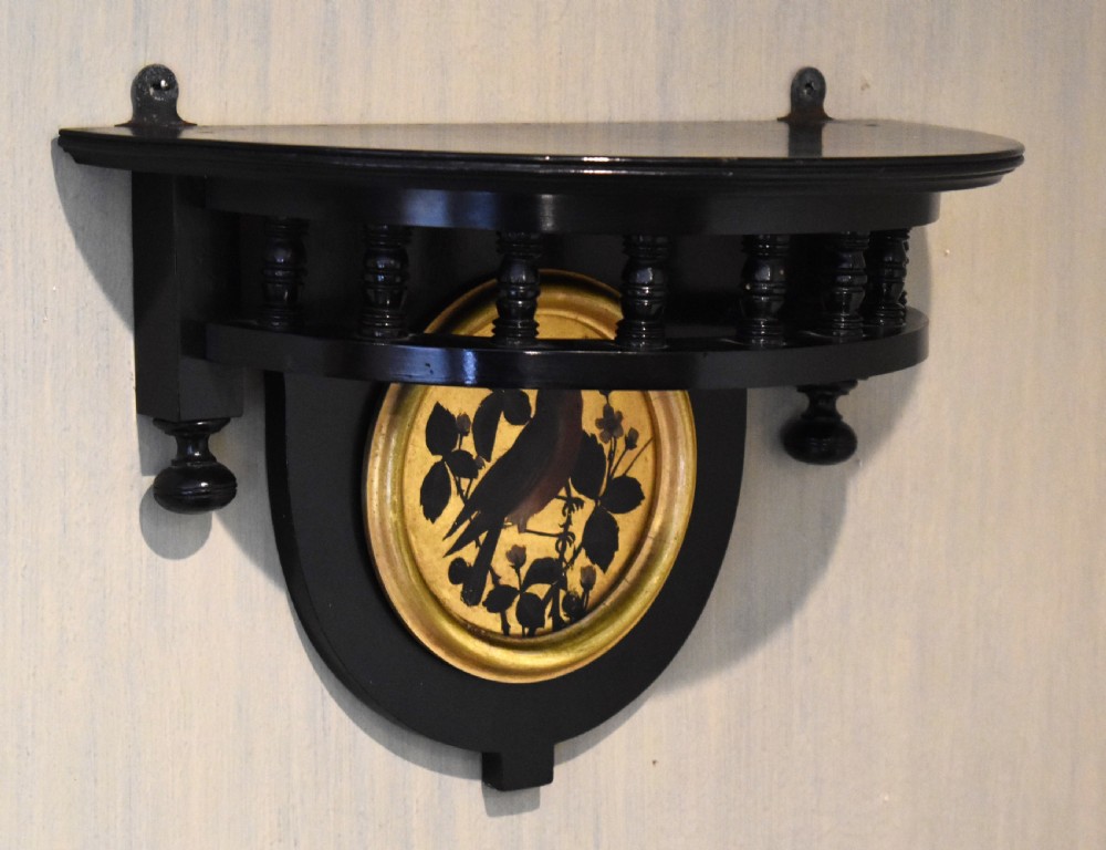 Aesthetic movement ebonised wall bracket View IV