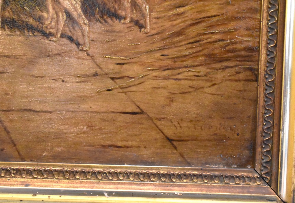 Oil painting of terriers by William Eddowes Turner View III