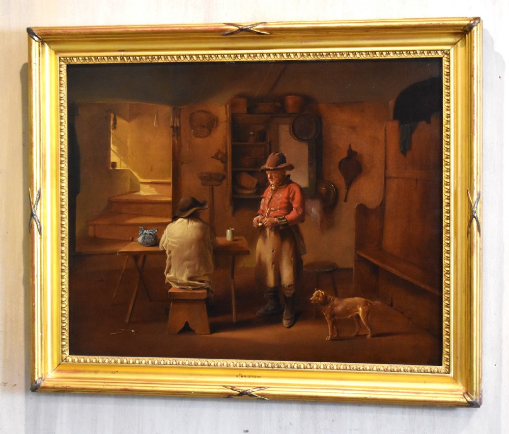 Superb oil painting by Edmund Bristow (1787-1876) View II