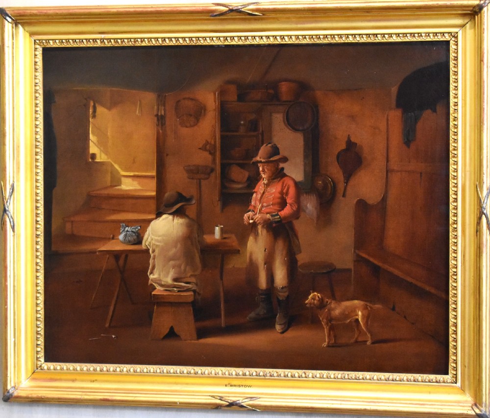 Superb oil painting by Edmund Bristow (1787-1876) View III