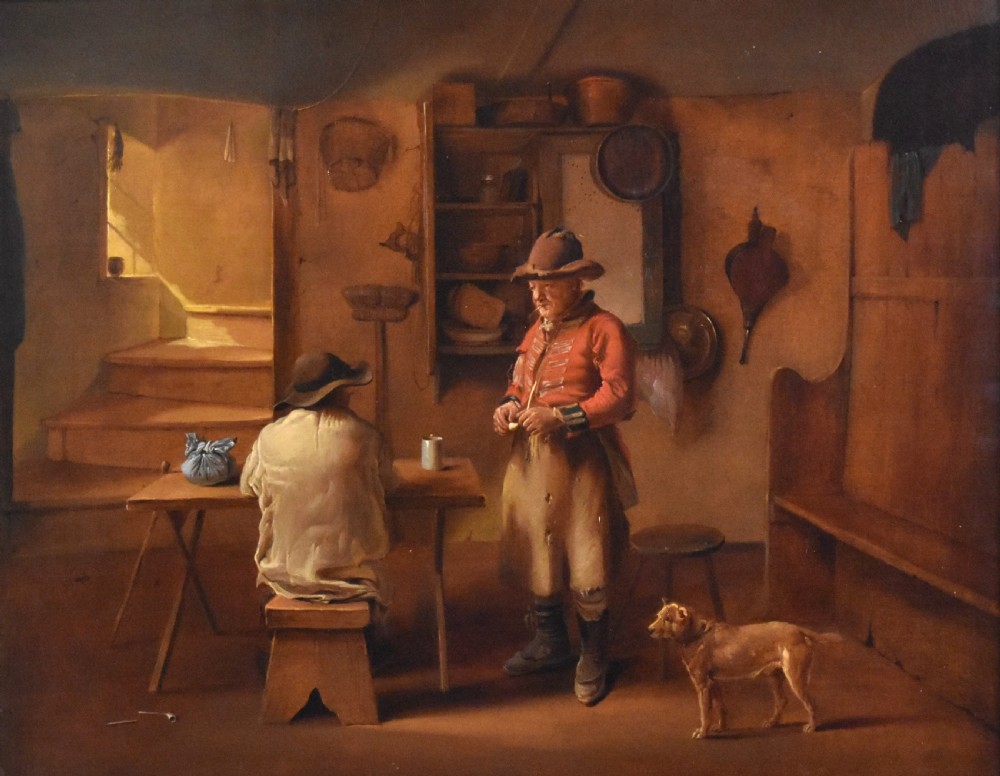 Superb oil painting by Edmund Bristow (1787-1876) View IV