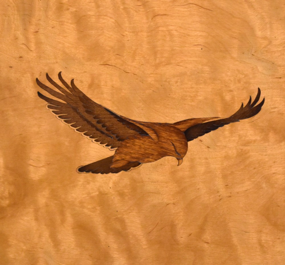 Marquetry panel depicting a buzzard View IV
