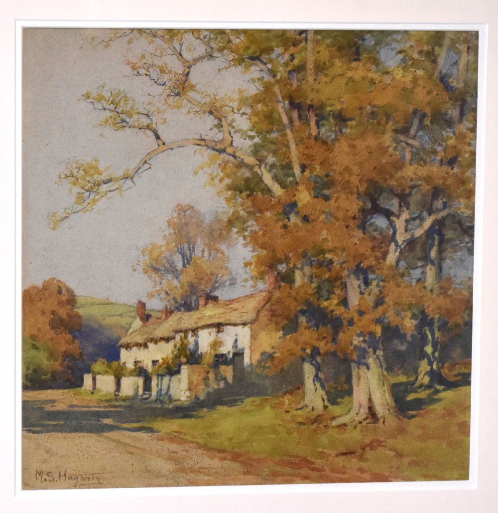 Cottage watercolour by Mary S Hagarty View IV