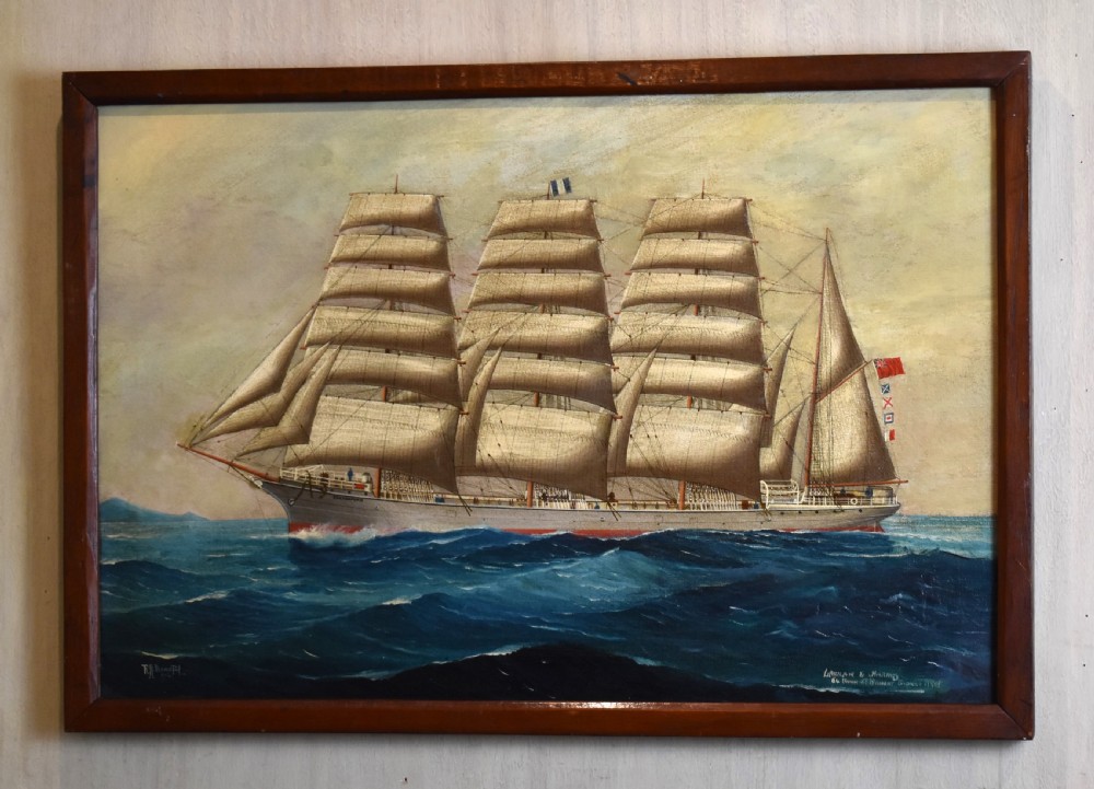 Australian ship oil painting by R.A.Borstel View II
