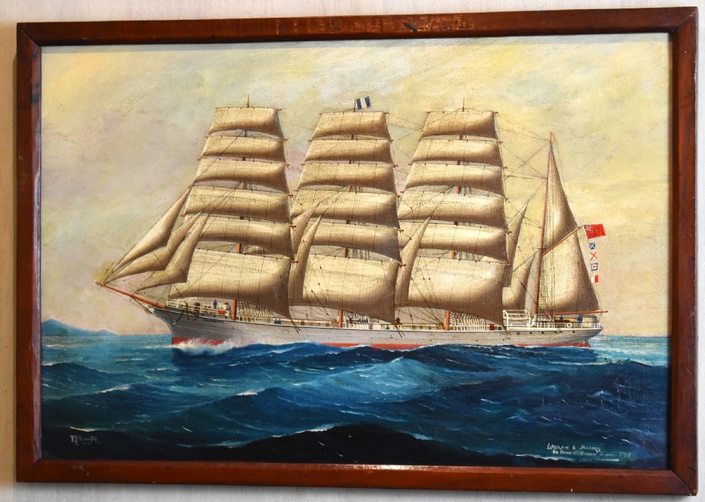 Australian ship oil painting by R.A.Borstel View III