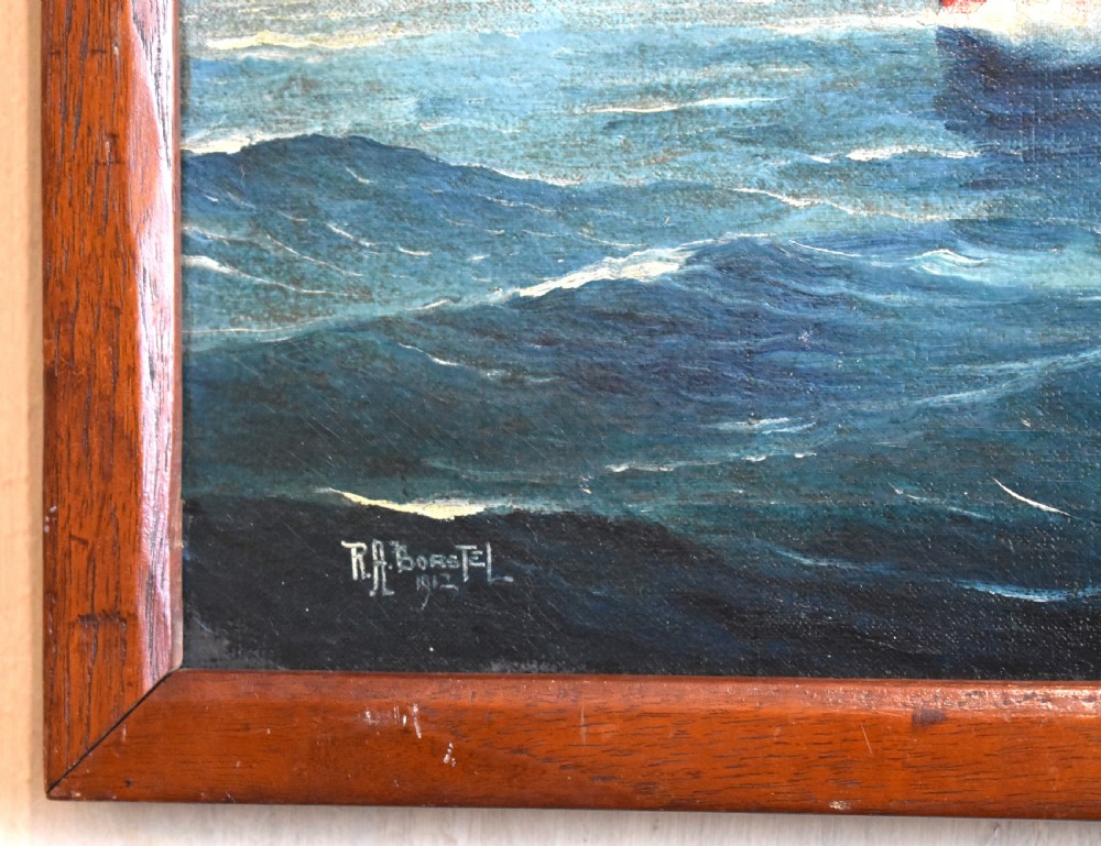 Australian ship oil painting by R.A.Borstel View V