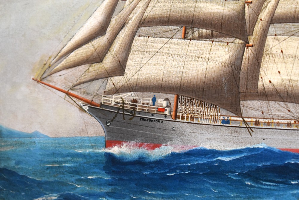 Australian ship oil painting by R.A.Borstel View VIII