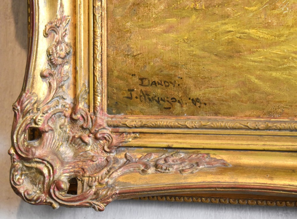 Horse oil painting of Dandy by John Atkinson 1863-1924 View VI