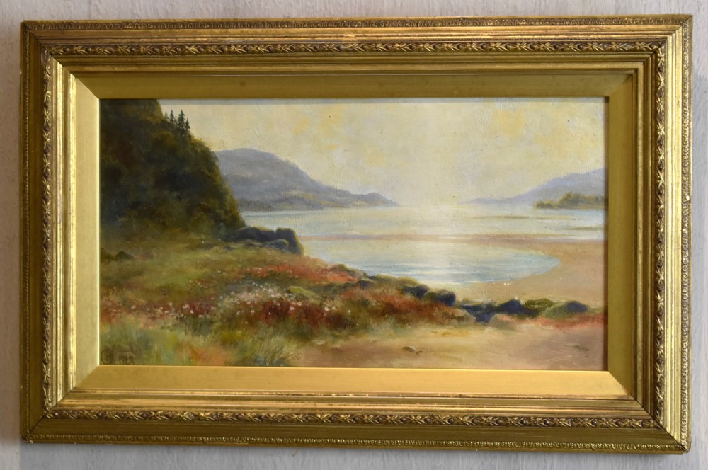 Fine Edwardian landscape oil painting View II