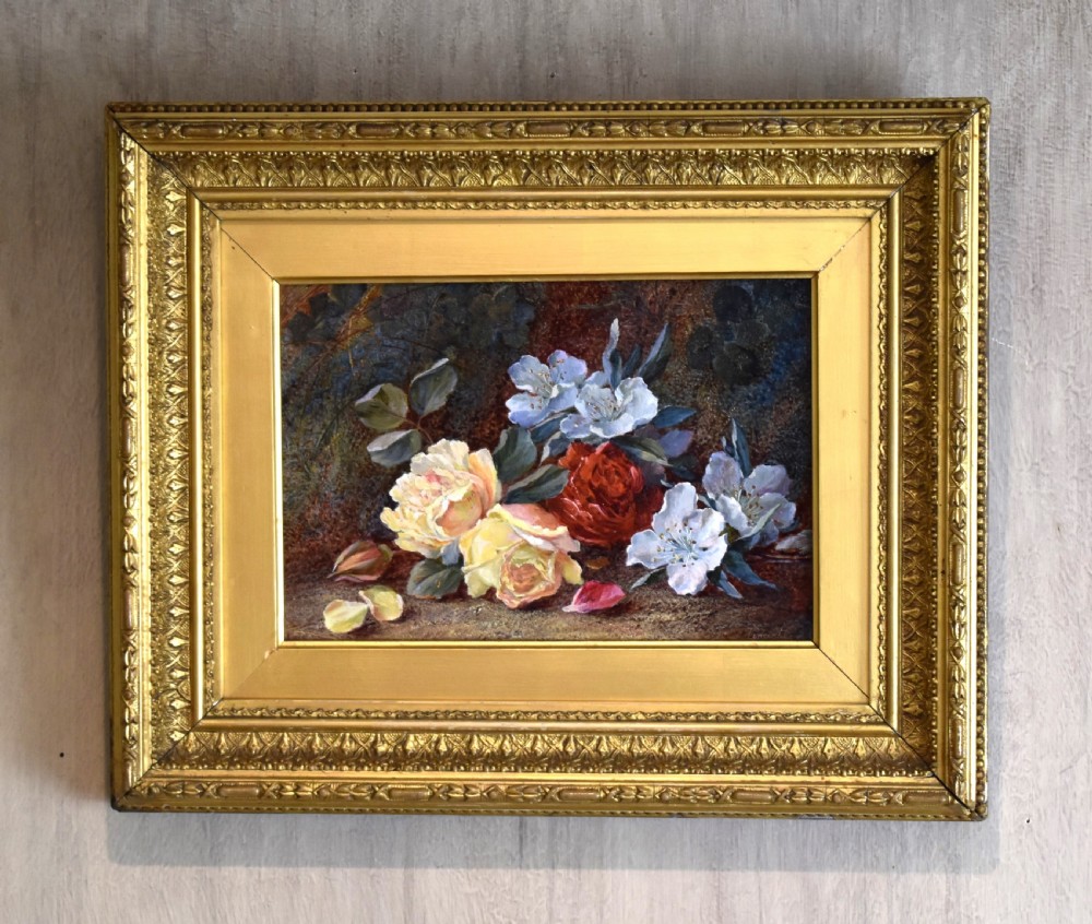 Still life oil painting of flowers by Vincent Clare
