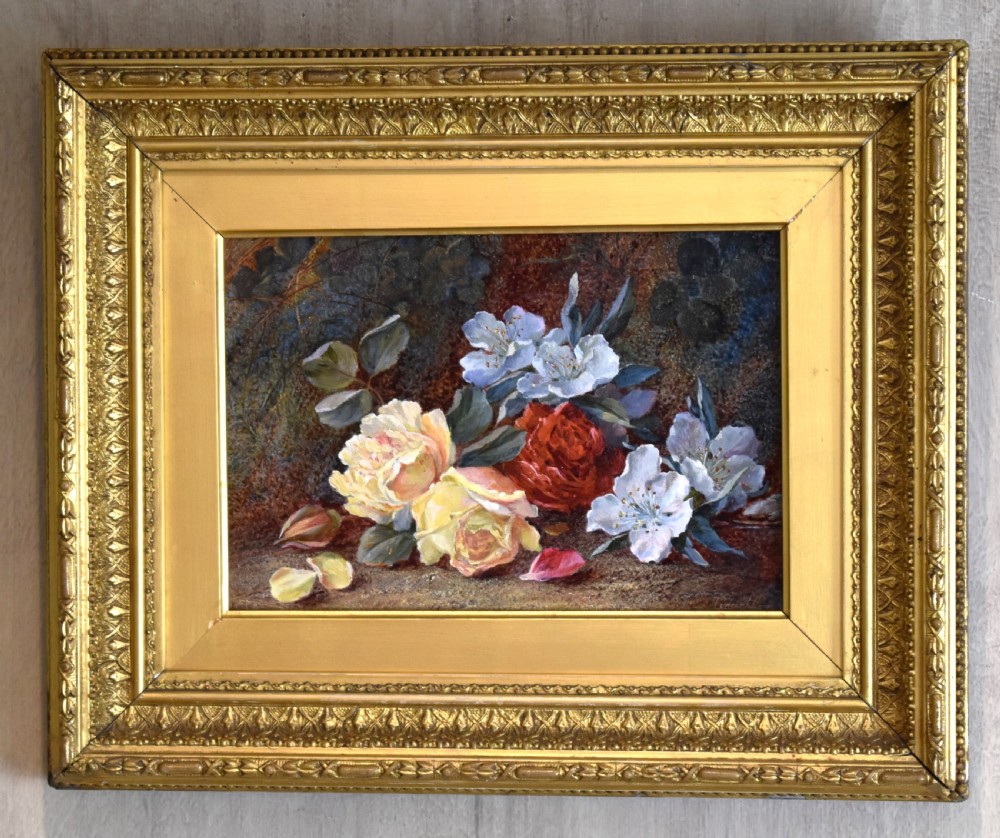 Still life oil painting of flowers by Vincent Clare View II