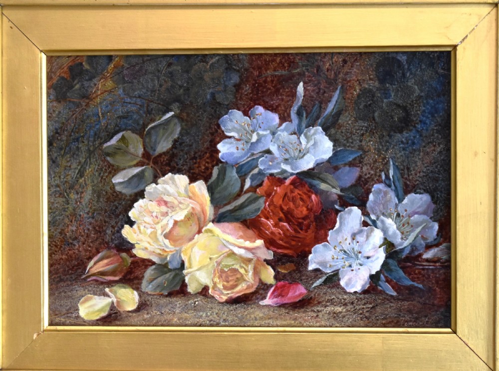 Still life oil painting of flowers by Vincent Clare View III