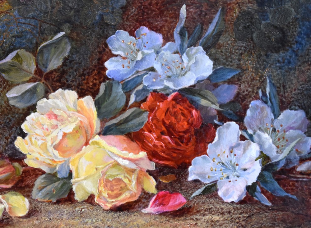 Still life oil painting of flowers by Vincent Clare View V