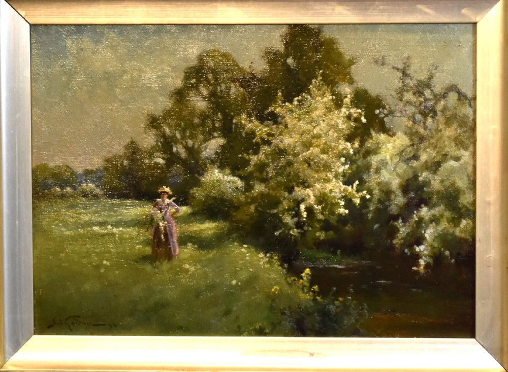 Summer blossoms oil painting by Sidney Valentine Gardner View III