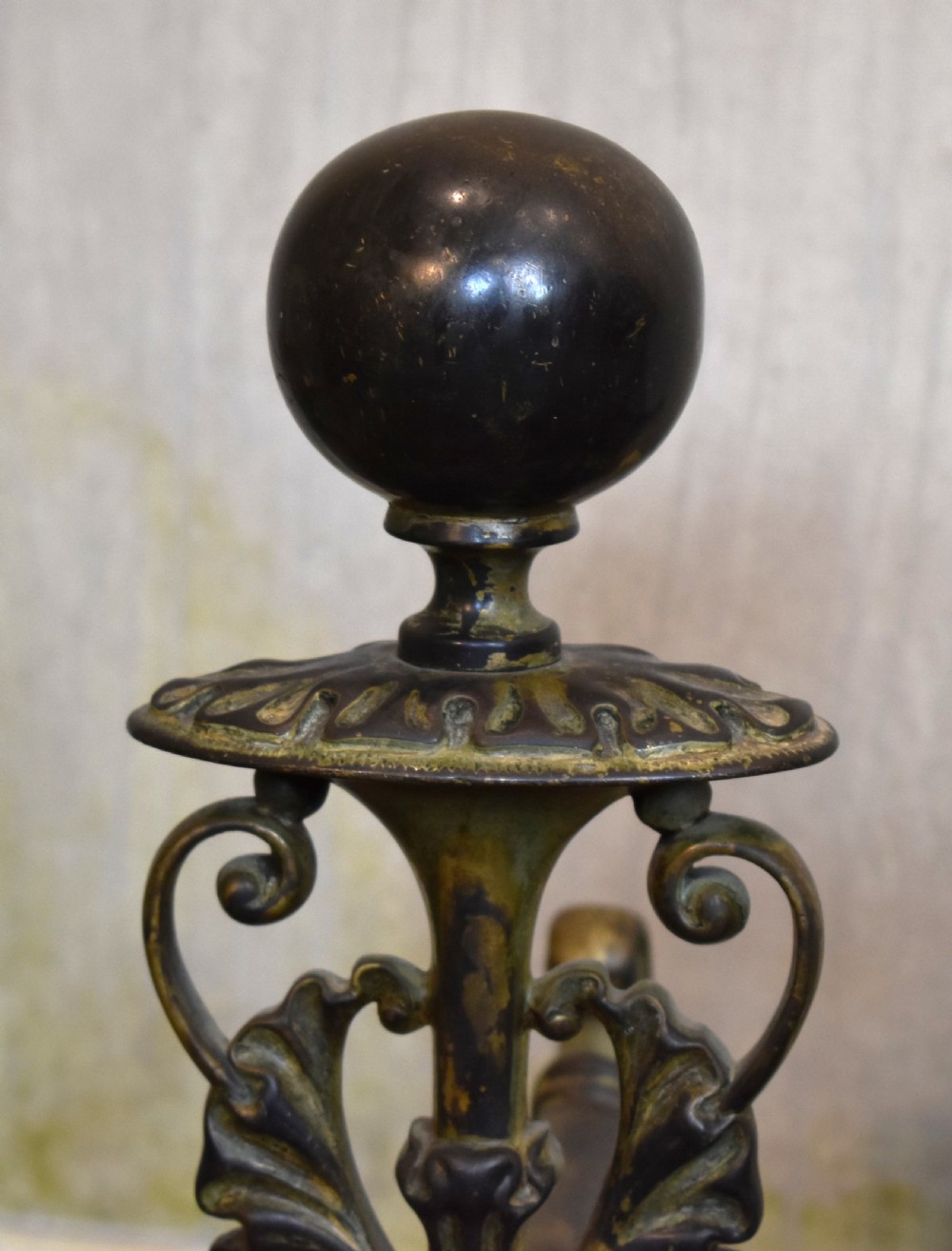 Fine large pair of firedogs or Andirons View II