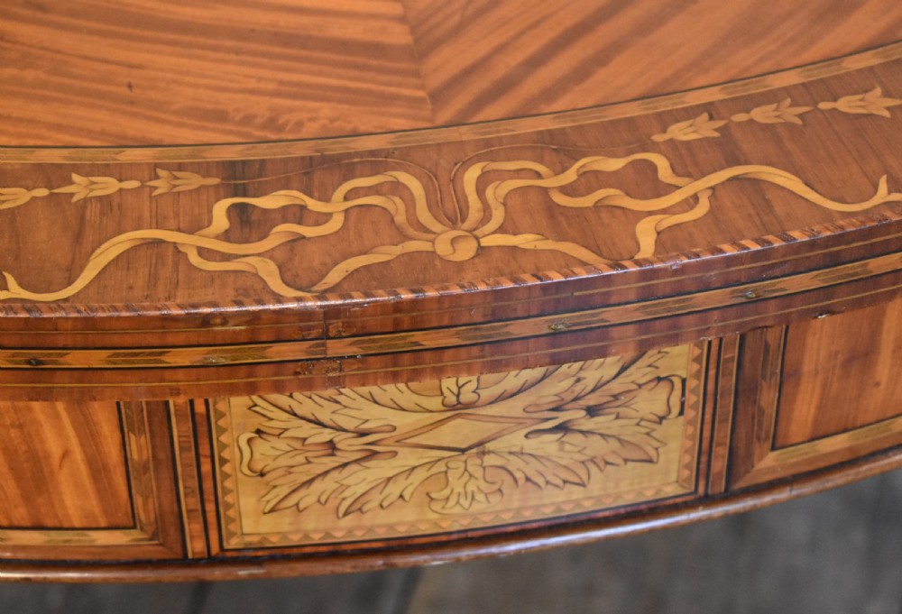 Fine inlaid satinwood centre table View V