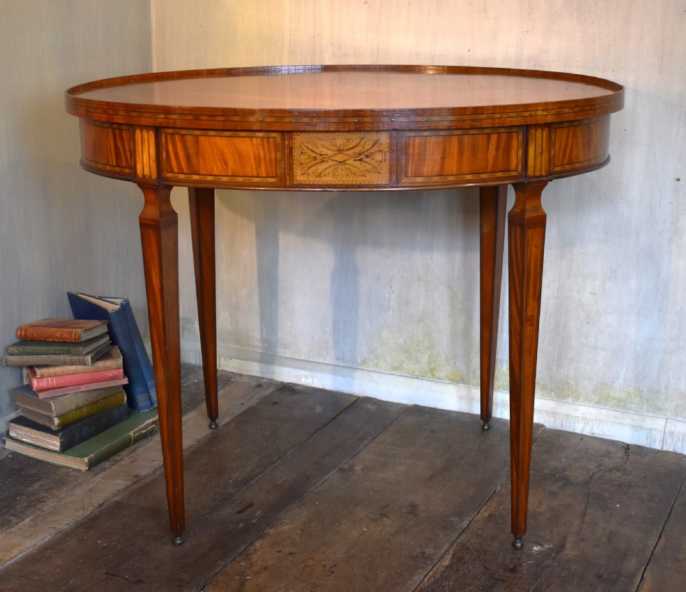 Fine inlaid satinwood centre table View VI