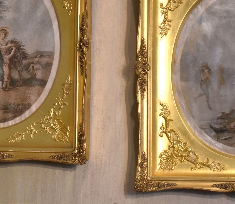 Pair of prints with superb gilt frames View III