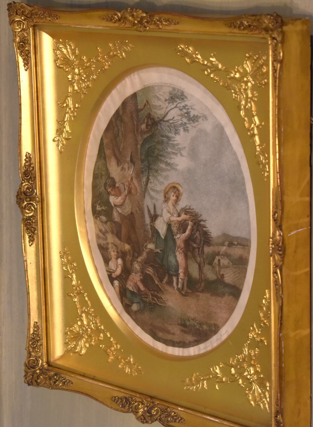 Pair of prints with superb gilt frames View V