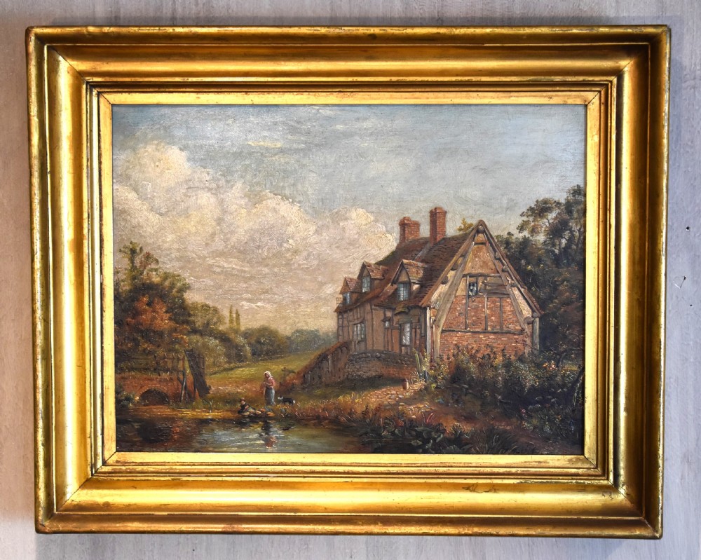 Cottage at Whittington oil painting by W Swindell View II