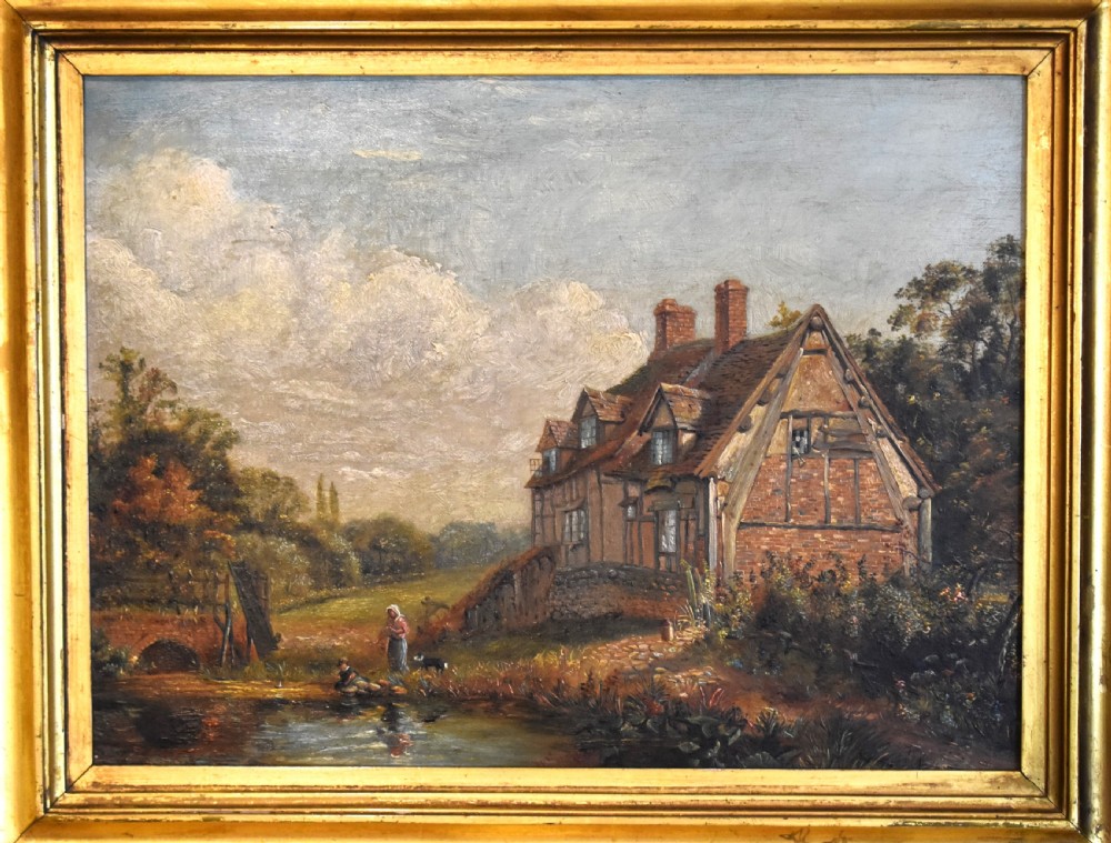 Cottage at Whittington oil painting by W Swindell View III