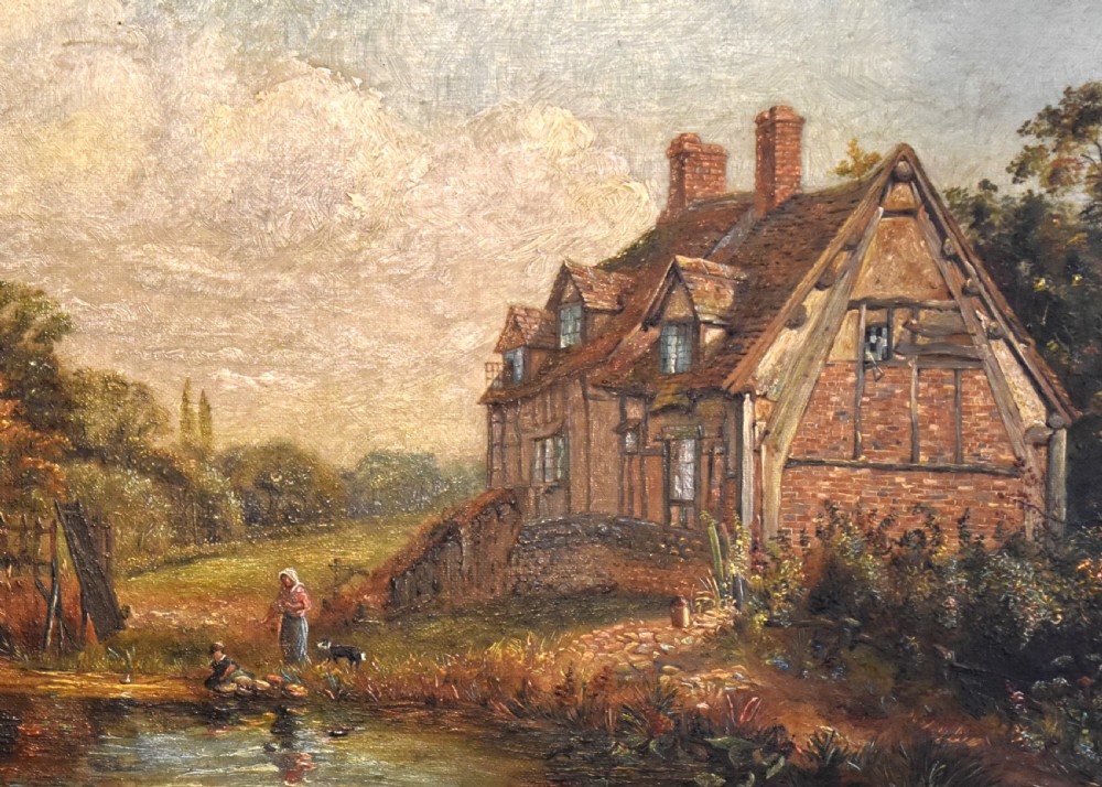 Cottage at Whittington oil painting by W Swindell View V