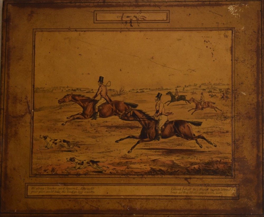 Pair of Victorian hunting prints View VI