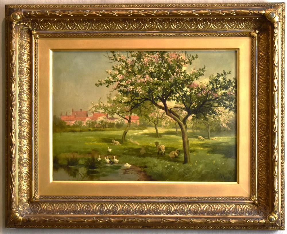 Springtime oil painting by Charles Wilde (1856-1905) View II