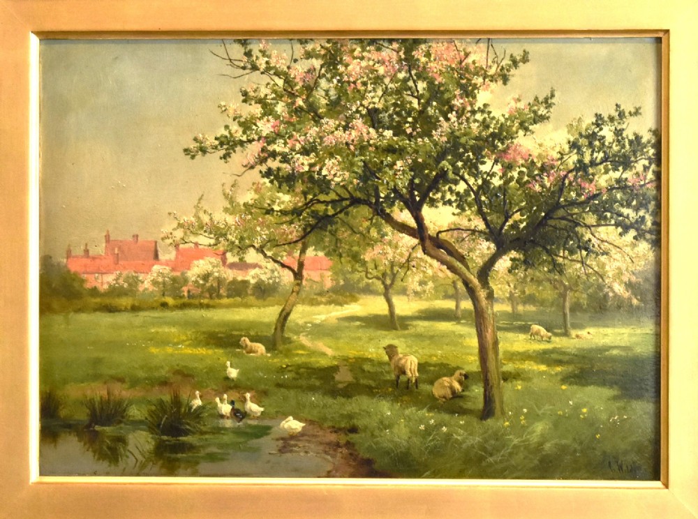 Springtime oil painting by Charles Wilde (1856-1905) View III