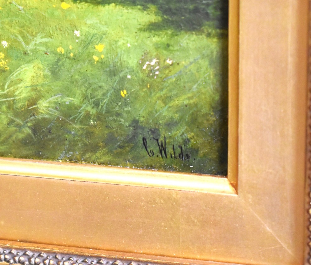 Springtime oil painting by Charles Wilde (1856-1905) View VI