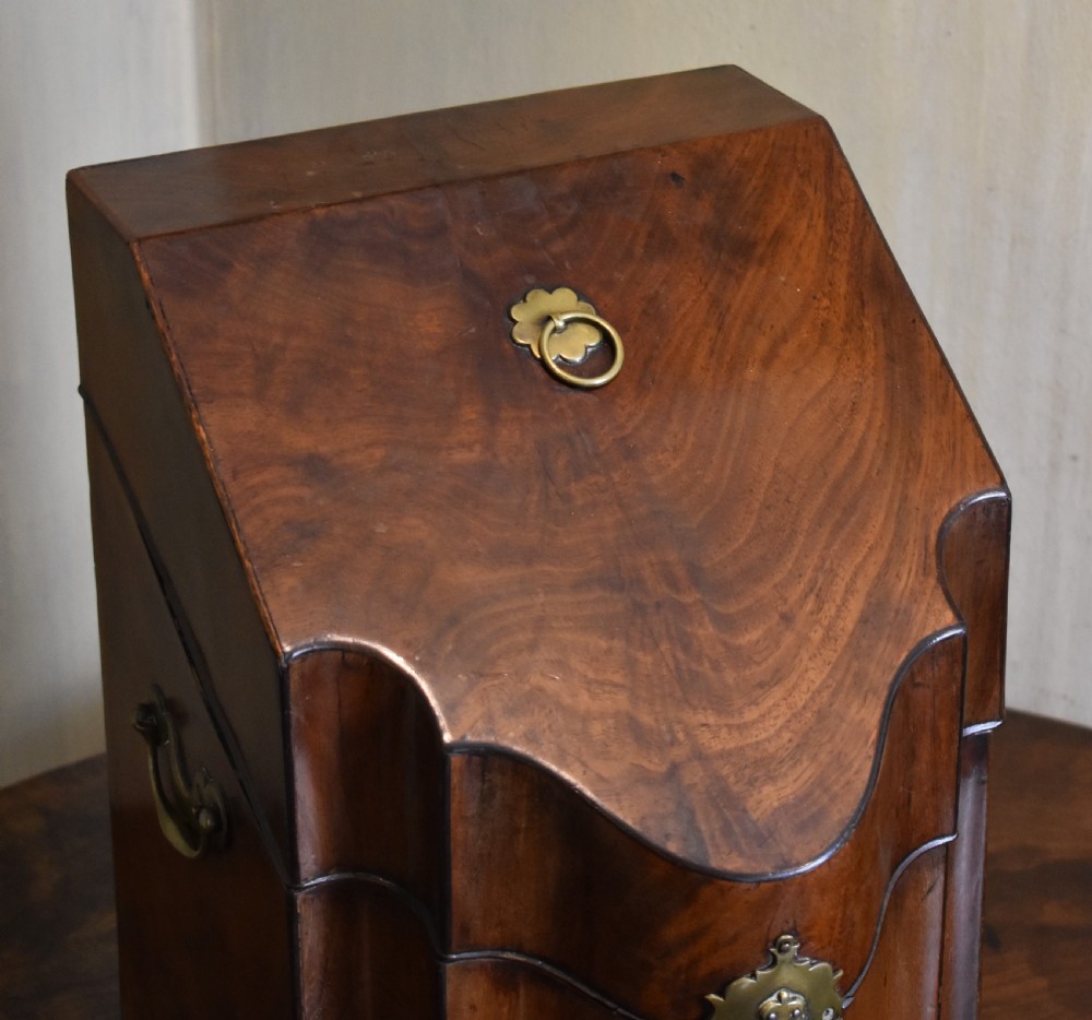 Georgian mahogany knife box View III