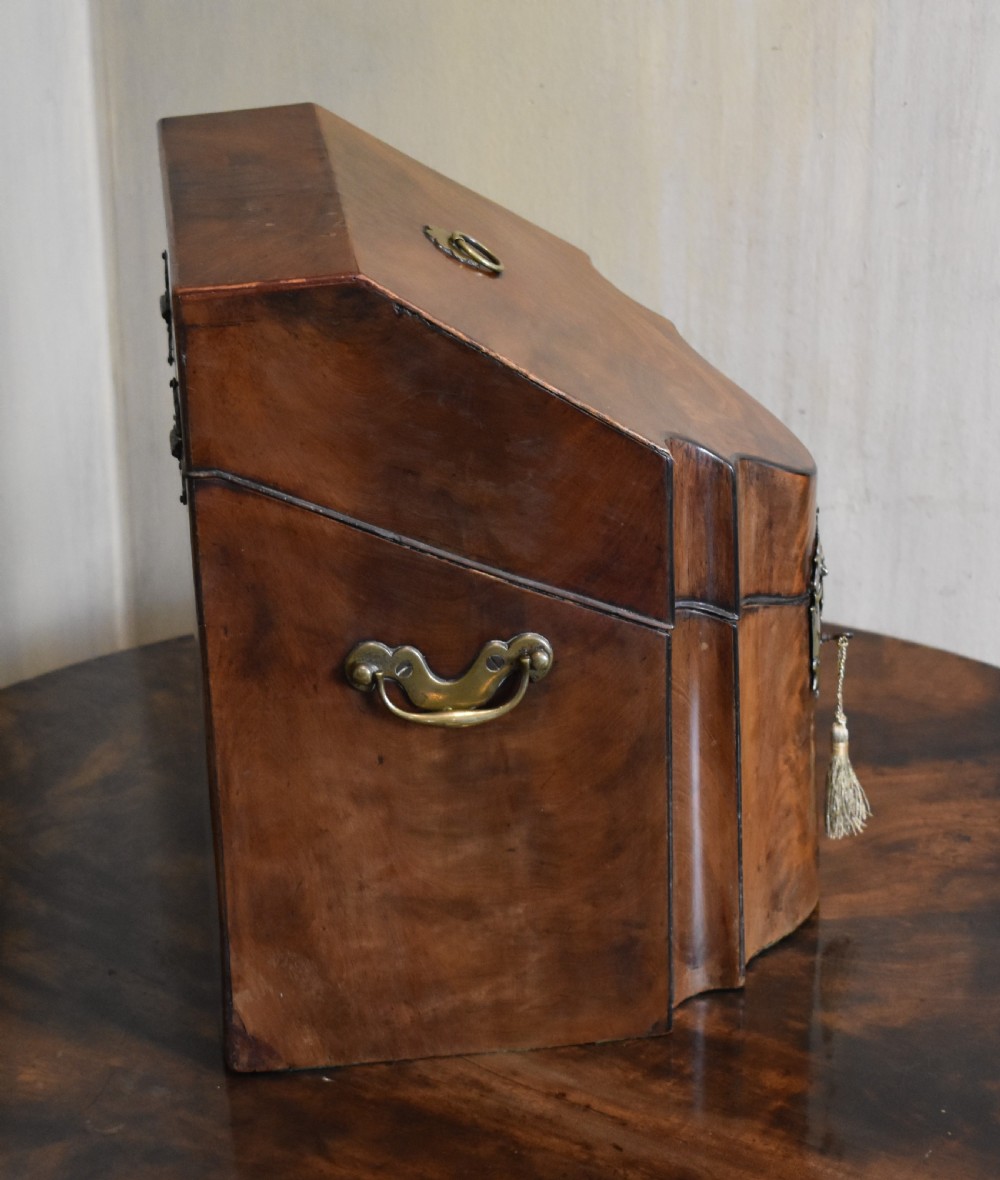 Georgian mahogany knife box View IV