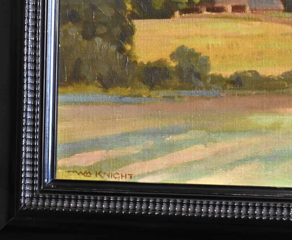 The priory ruins, oil painting by William Knight  View II