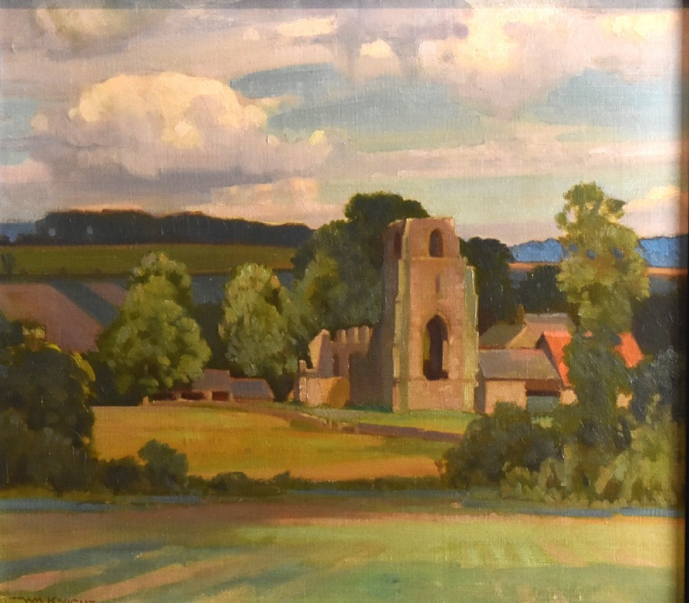The priory ruins, oil painting by William Knight  View IV